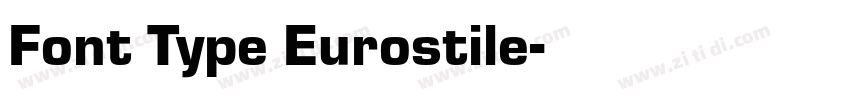 Font Type Eurostile字体转换